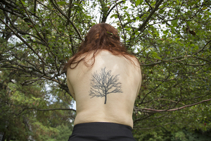 Zoe Schapira's second tattoo, designed by her brother-in-law, represents both her family and her roots. 