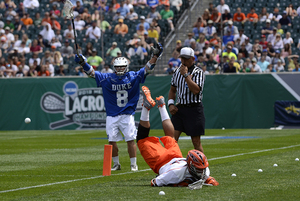 Duke slipped past Syracuse 16-15 in overtime on Saturday, handing the Orange just its second loss of the season. 