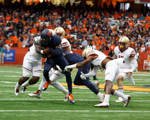 The Orange were dominated 42-14 in a season-ending loss to Boston College last year.