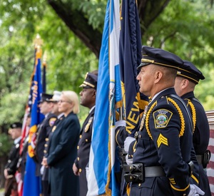 The memorial was held on the 17th anniversary of the 9/11 terrorist attacks. 