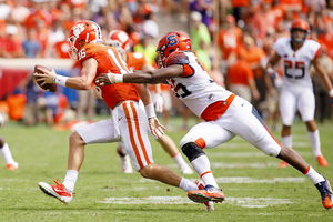 Kendall Coleman has six sacks in six games this season after tallying just 1.5 in his first 20 games at Syracuse. 