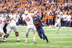 Syracuse linebacker Kielan Whitner had two quarterback hits against North Carolina State. 