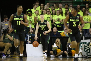 Baylor took the podium before Thursday's matchup with Syracuse.