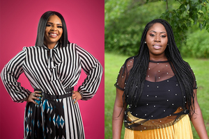 Victoria Coit (right) is a member of Fearless Queens, run by Tommi Billingsley, and she believes the organization helps Black women rediscover their confidence.  