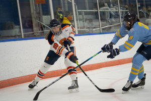 Anna Leschyshyn is on a three-game goal streak after scoring in the first period against Robert Morris.