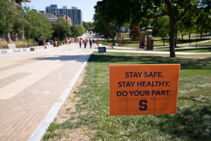 Those undergoing testing must bring their SU ID and refrain from brushing their teeth, using mouthwash, chewing gum, eating, drinking (including water) or using tobacco products 30 minutes prior to testing.