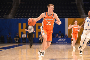 Buddy Boeheim went 5-for-8 on 3-pointers in his last game against Pittsburgh. 