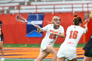 Sarah Cooper (left) forced two turnovers against Virginia last weekend. 