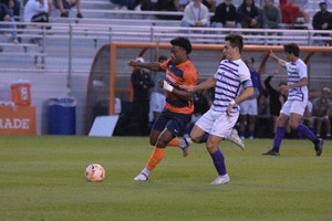 Levonte Johnson scored the game-winning goal in SU’s 2-1 upset victory over the defending national champion Clemson Tigers.