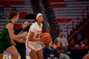 Alaina Rice tied her SU career high of 17 points in the win over Boston College. 