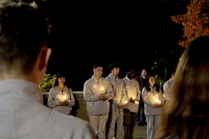 Throughout the ceremony, love remained a common theme for speakers, scholars and community attendees. Rev. Brian Konkol offered a prayer emphasizing the power of responding to acts of hate with love.