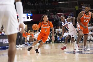 Syracuse had nine different scorers against SMU but it fell cold late, leading to a 77-75 loss to the Mustangs.