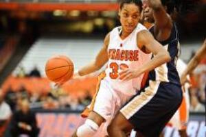 Nicole Michael scored 20 points in Syracuse's last-second 77-75 loss to No. 25 Pittsburgh Saturday. Michael and the rest of the Orange squad fell to 2-4 in conference play with its third-straight loss to Big East foes.  