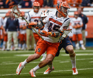 Staats looks to attack. He didn't record a goal, but recorded three assists on Sunday. 