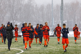 Syracuse walked off the field in applause.