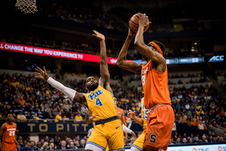 Center Paschal Chukwu scored four points early, then added six more points to finish with 10 points and eight rebounds — one of his better performances of the year. 