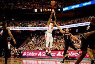 Senior point guard Frank Howard played only 11 minutes. He didn’t score and attempted one field goal. SU head coach Jim Boeheim said he needs to attack more off the dribble to play more minutes. 