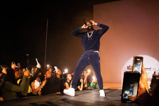 Jamaican reggae singer Gyptian, a well-known name within the Caribbean community, performs during the concert following the pageant. The energy in the crowd quickly grew as people sang, jumped and cheered.